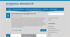 Desktop Screenshot of biyomedikalmuhendislik.com